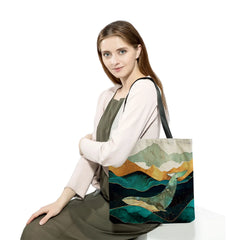 Abstract Mountain Landscape Tote Bag