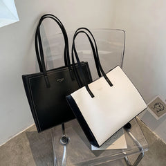 Women Shoulder Bag Large Capacity PU Leather Handbag High Handle Bags