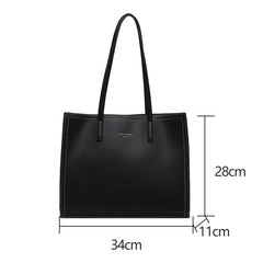 Women Shoulder Bag Large Capacity PU Leather Handbag High Handle Bags