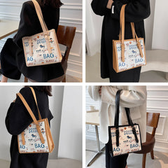 Ladies Cartoon Print Shoulder Bag Large Capacity