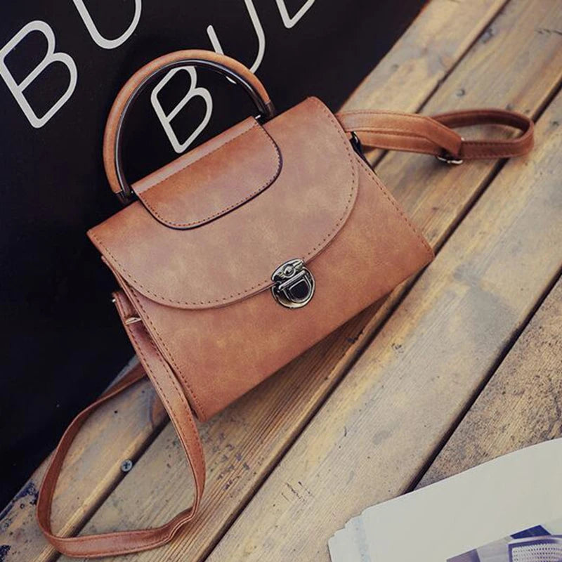 Shoulder Bag Ladies PU Leather Handbag Women Messenger Crossbody Small Bags Lock