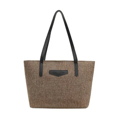 Women's Autumn Winter Shoulder Bag Large Capacity Tote Solid Color Handbag