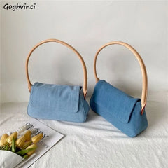 Women's Denim Shoulder Bag Crossbody Style Retro