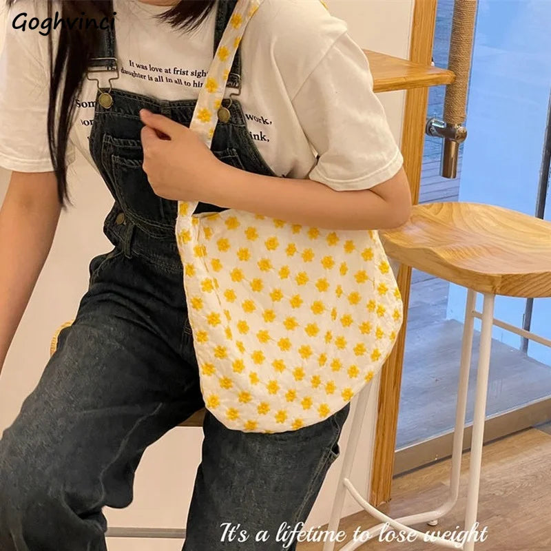 Floral Underarm Sweet Shoulder Bag for Women