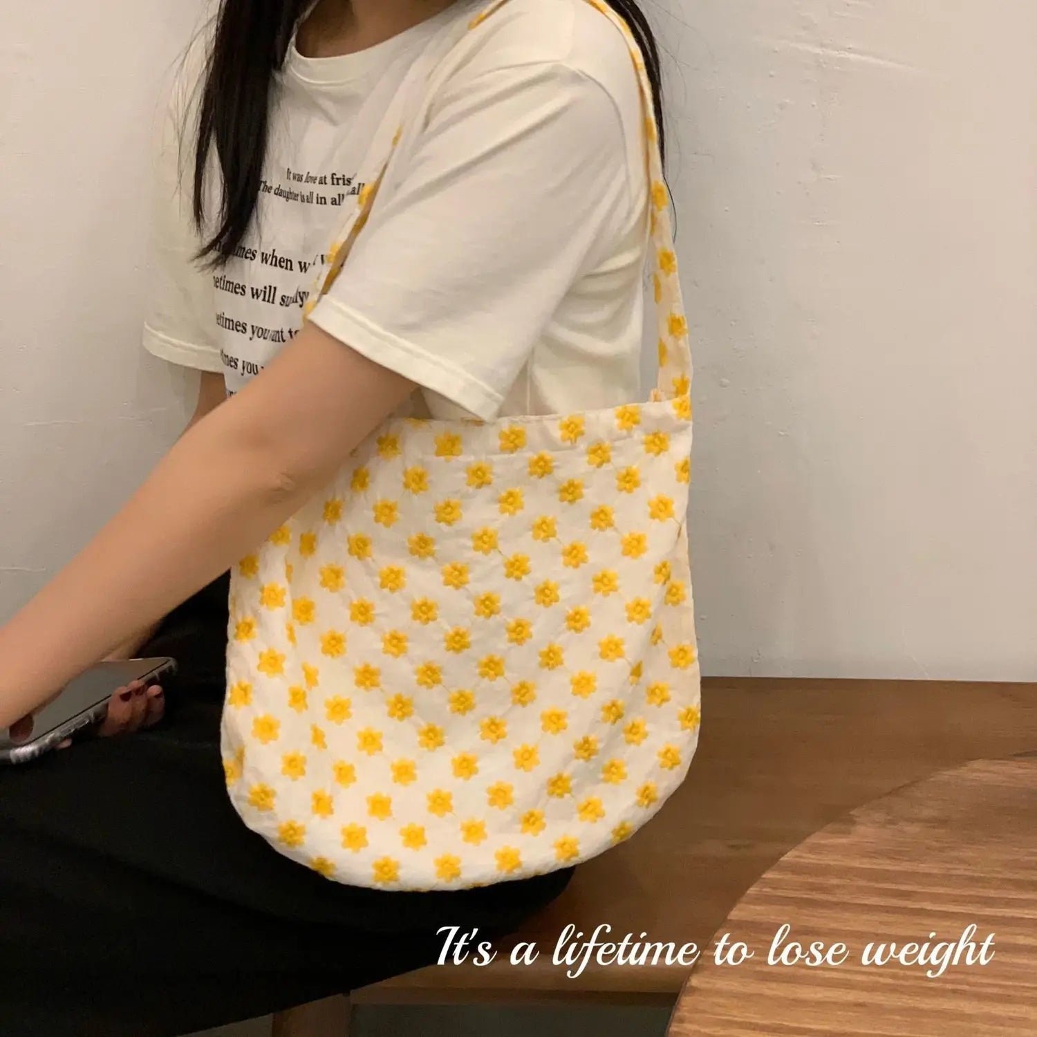 Floral Underarm Sweet Shoulder Bag for Women