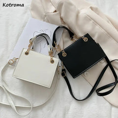 Shoulder Bags Women PU Leather Chains Cross Body Flap Handbags