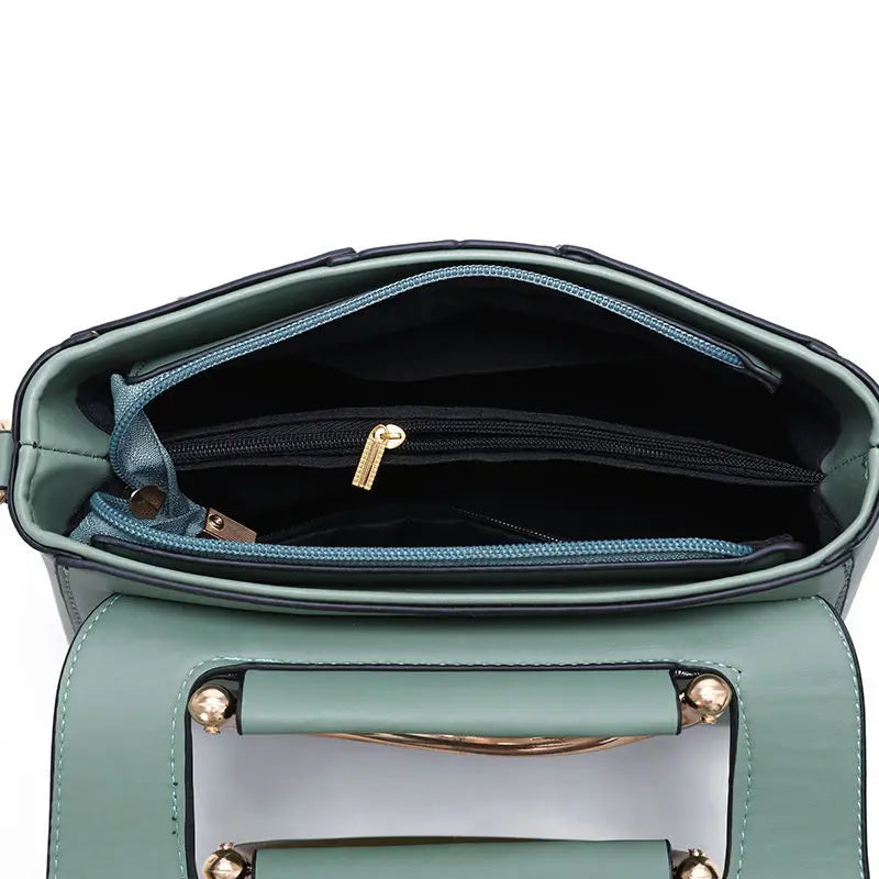 Women's PU Leather Sequined Shoulder Bag