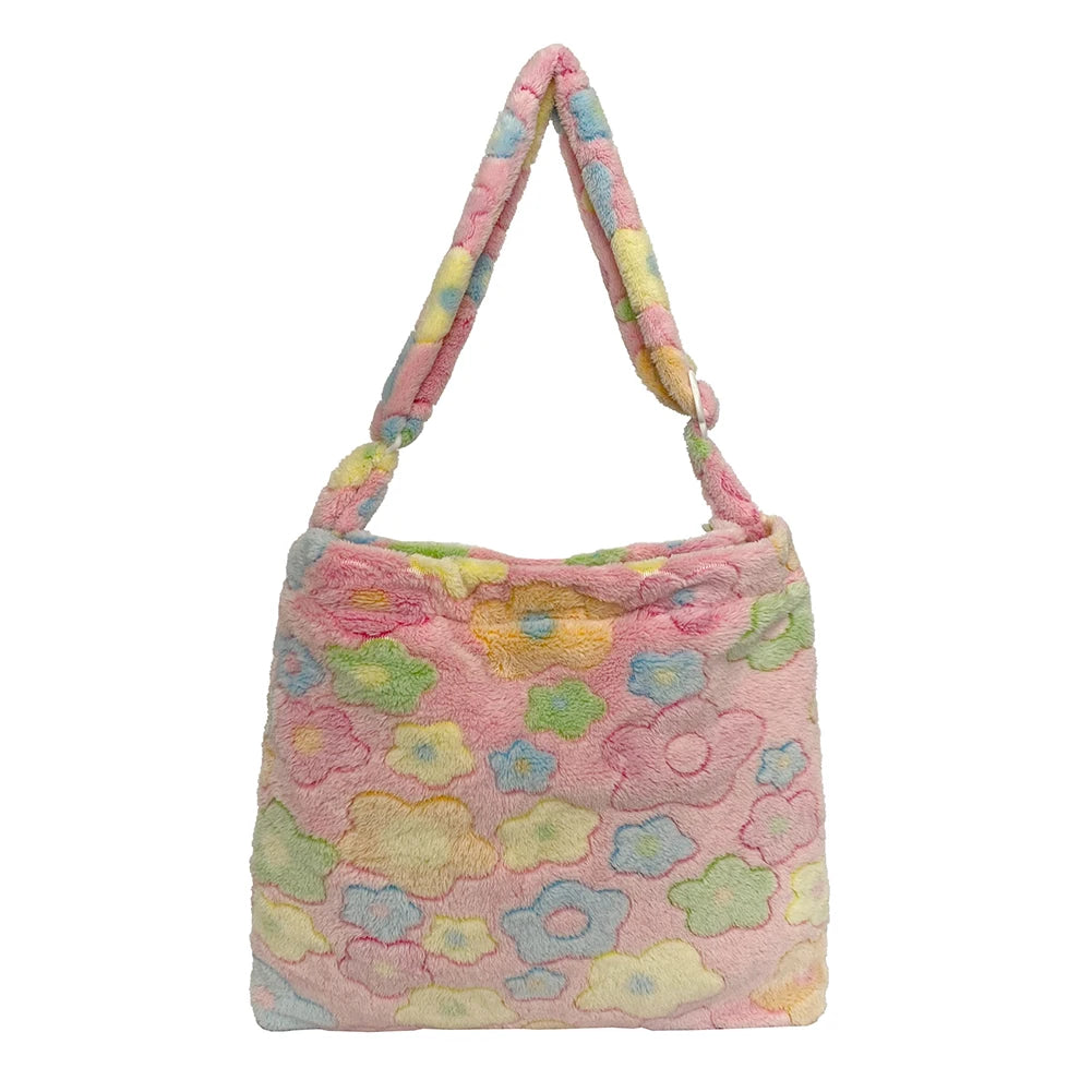 Floral Pattern Crossbody Shoulder Bag - Large Capacity Handbag