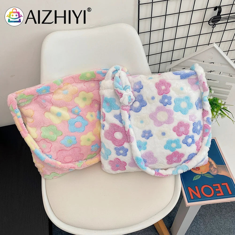 Floral Pattern Crossbody Shoulder Bag - Large Capacity Handbag