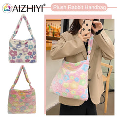 Floral Pattern Crossbody Shoulder Bag - Large Capacity Handbag