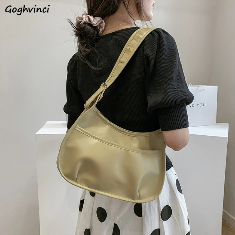 Vintage Texture PU Leather Shoulder Bag Large Capacity Crossbody