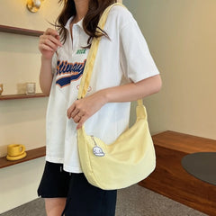 Shoulder Bags Women Solid Harajuku Multifunction Handbags Large Capacity