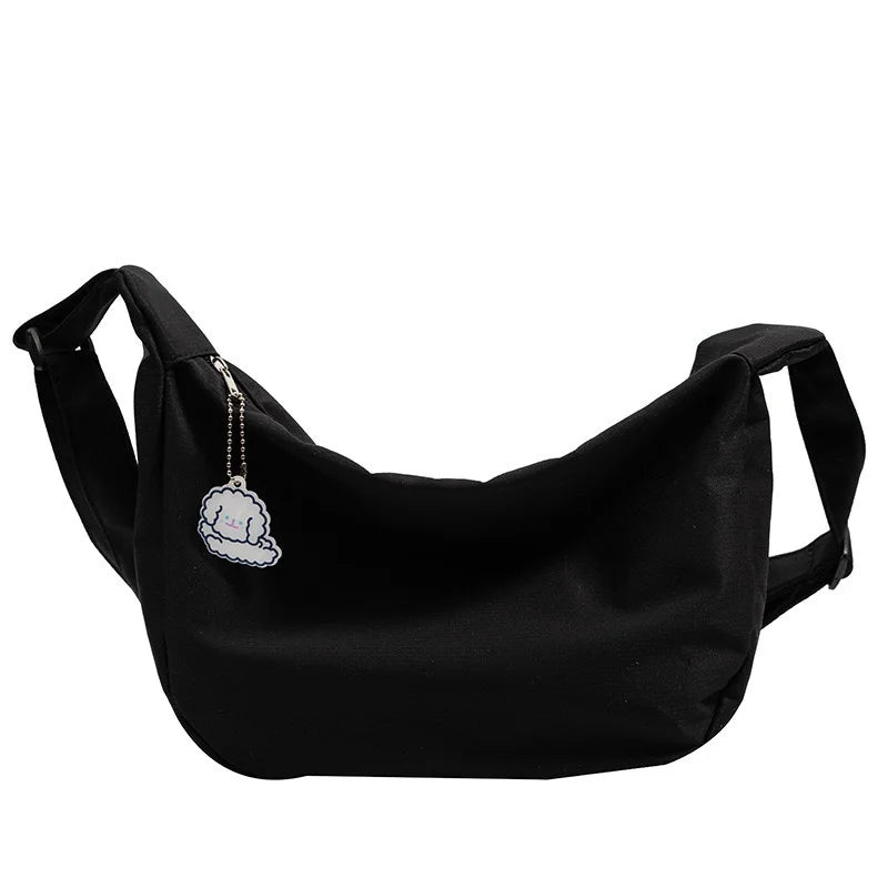 Shoulder Bags Women Solid Harajuku Multifunction Handbags Large Capacity