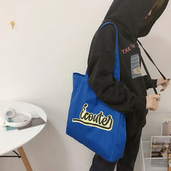 Canvas Tote Shoulder Bag for Women Handbags Ladies Purse