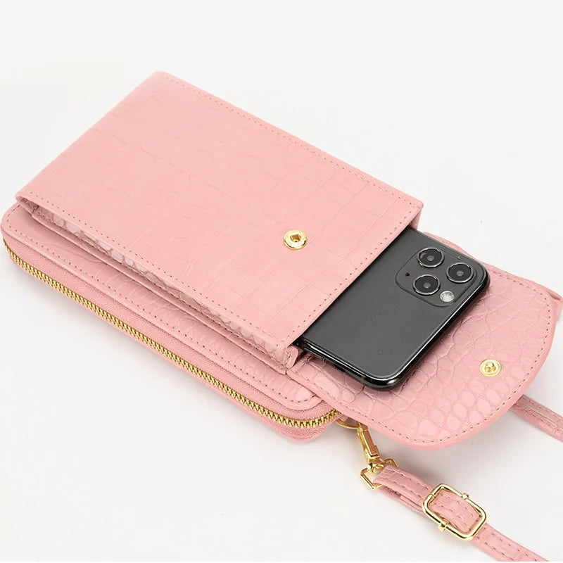 Women's Shoulder Bag Double-layer Crossbody Wallet