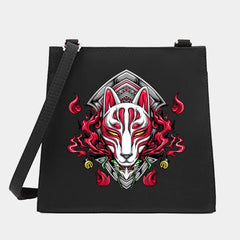 Women Small Square Mask Pattern Shoulder Crossbody Bag