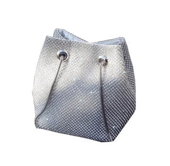 Satin Diamond Shoulder Handbag for Wedding Party