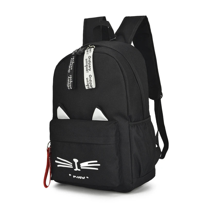 Lovely Cat Ears Student Children School Bags for Kids Backpack
