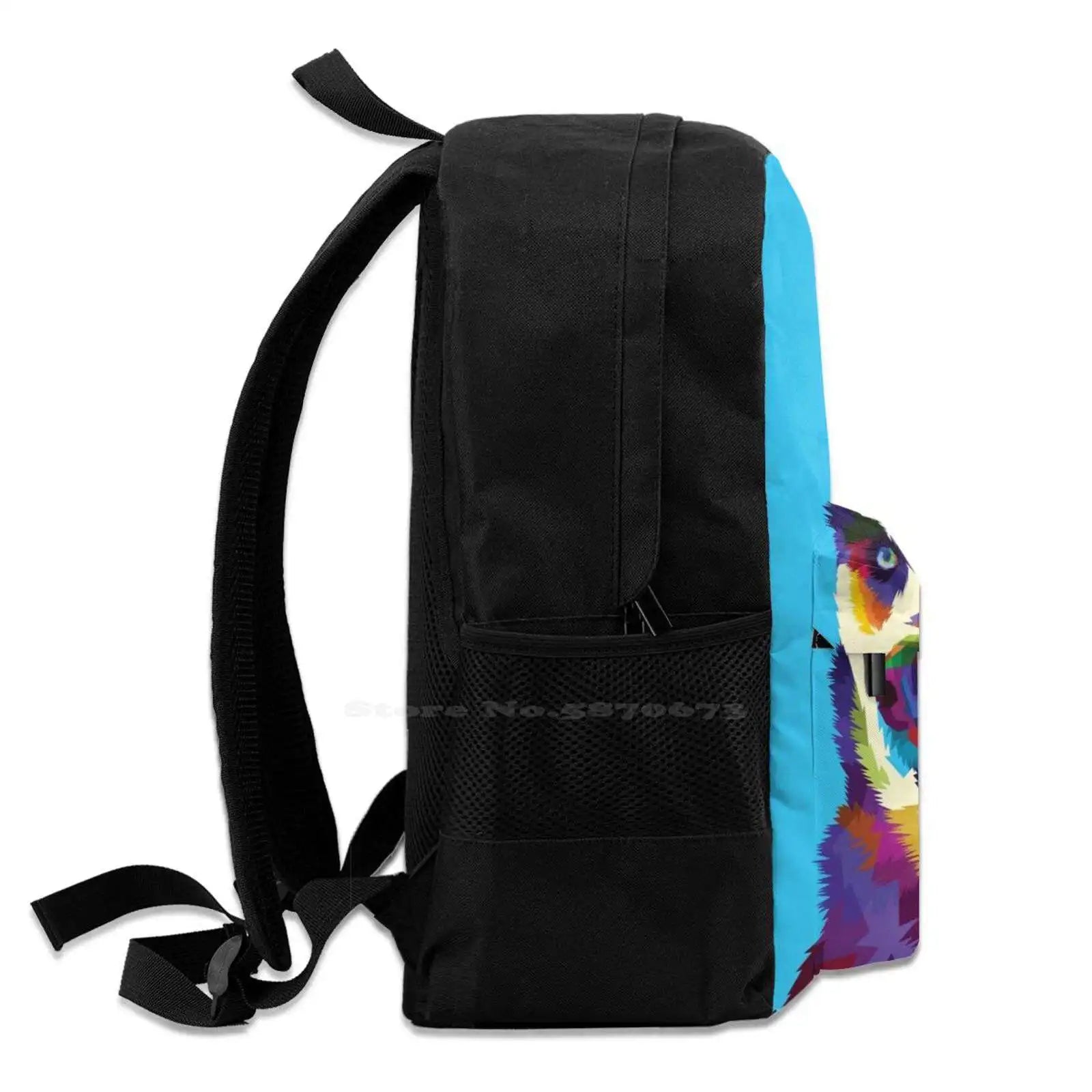 Siberian Husky Pop-Art Schoolbag Backpack Dog Lover