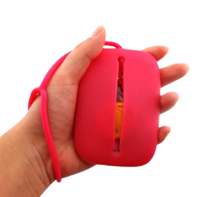 Silicone Key Bag Holder Hook Case Keyring Pillow