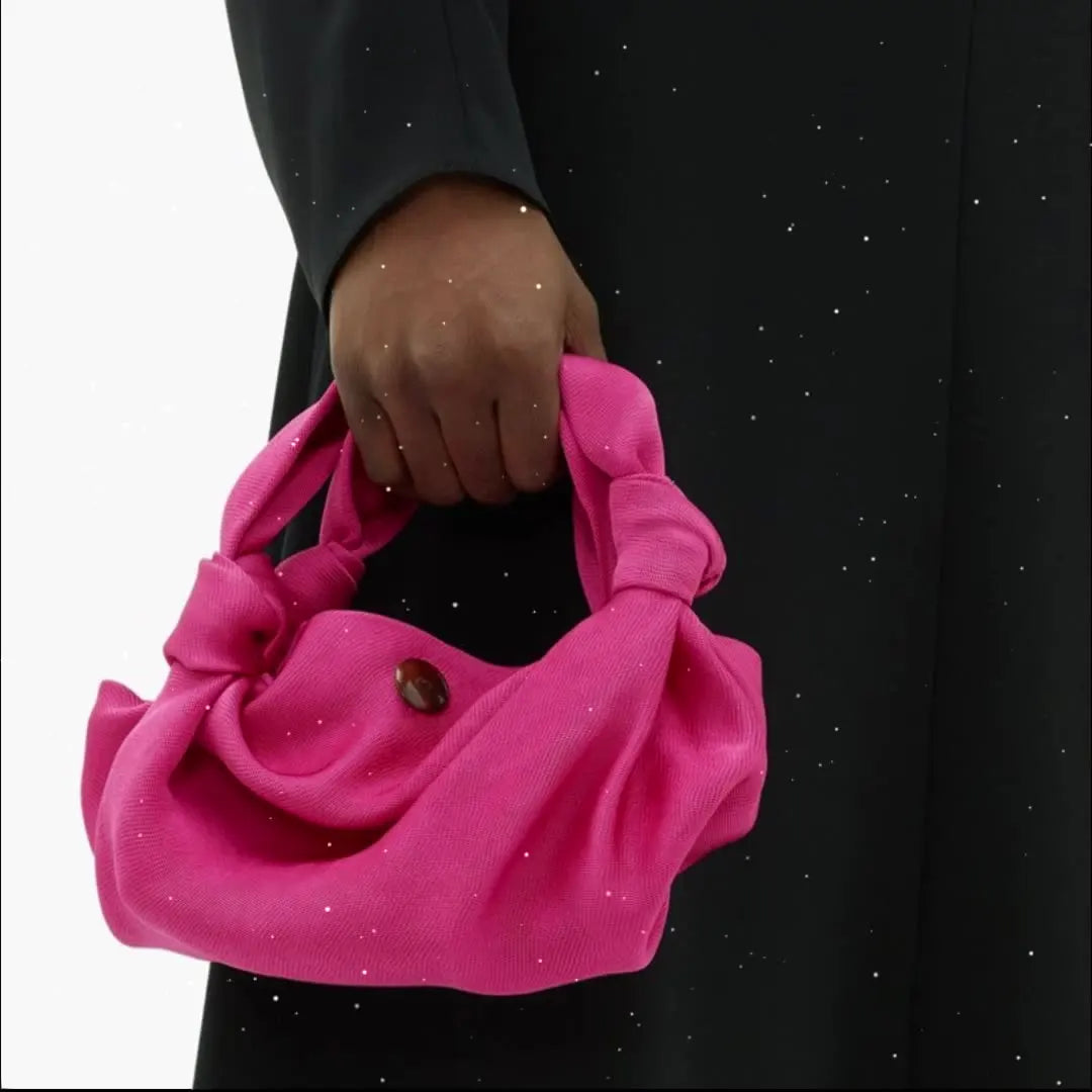 Silk Texture Shoulder Bag Satchel Handbag For Lady