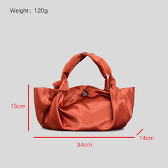 Silk Texture Shoulder Bag Satchel Handbag For Lady