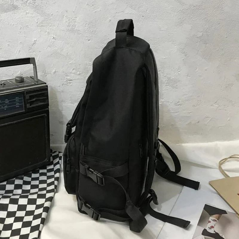 Backpacks Large Capacity Travel Bag Solid Harajuku Student Schoolbag Backpack