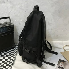 Backpacks Large Capacity Travel Bag Solid Harajuku Student Schoolbag Backpack