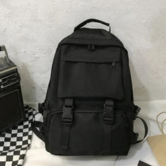 Backpacks Large Capacity Travel Bag Solid Harajuku Student Schoolbag Backpack
