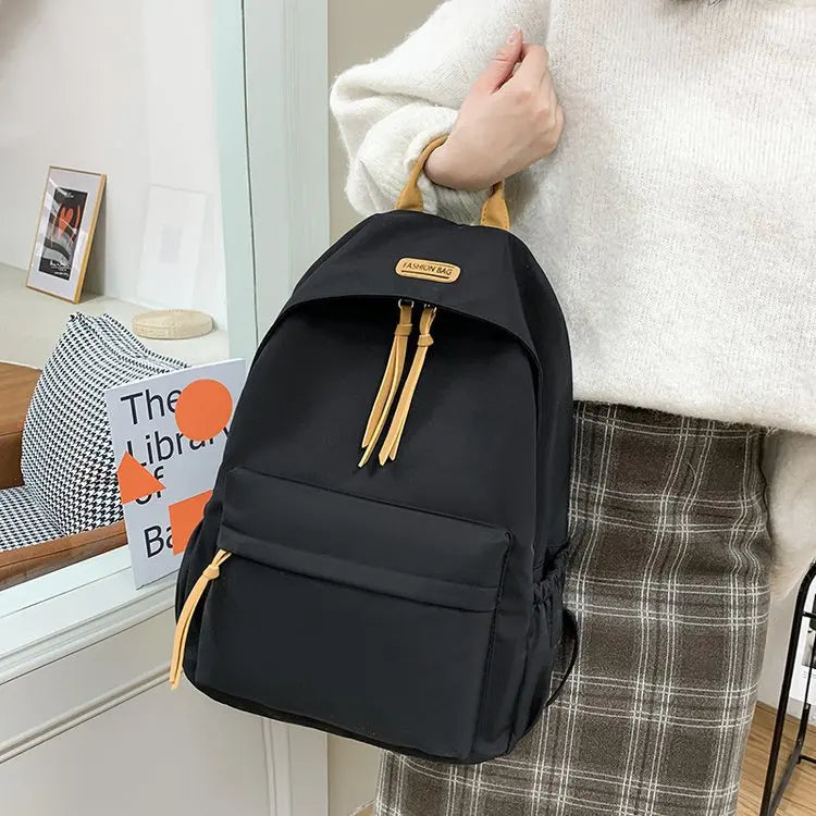 Unisex Harajuku Waterproof Travel Bag Solid Backpack