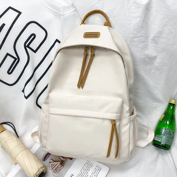 Unisex Harajuku Waterproof Travel Bag Solid Backpack