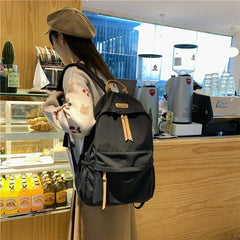 Unisex Harajuku Waterproof Travel Bag Solid Backpack