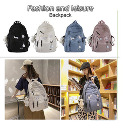 College Backpacks Multi-pocket Casual Shoulder Backpack Large Capacity