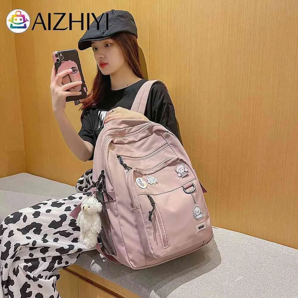 College Backpacks Multi-pocket Casual Shoulder Backpack Large Capacity