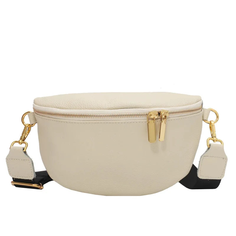 Women's Soft PU Leather Fanny Pack Waist Bag