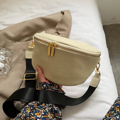 Women's Soft PU Leather Fanny Pack Waist Bag