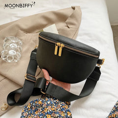 Women's Soft PU Leather Fanny Pack Waist Bag