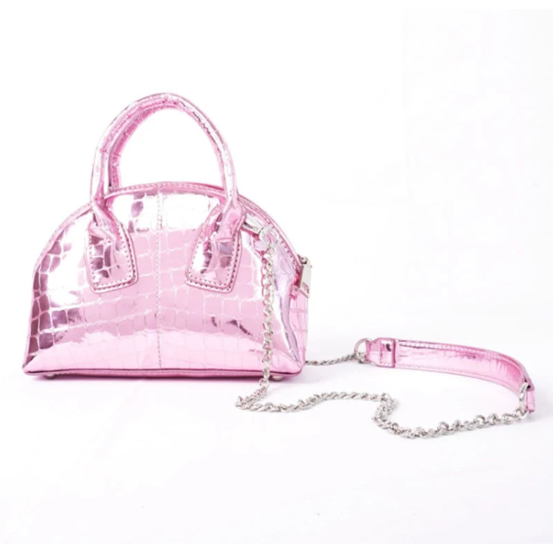 Patent Leather Women Handbag Chain Shell Bag Single Shoulder Messenger Bag