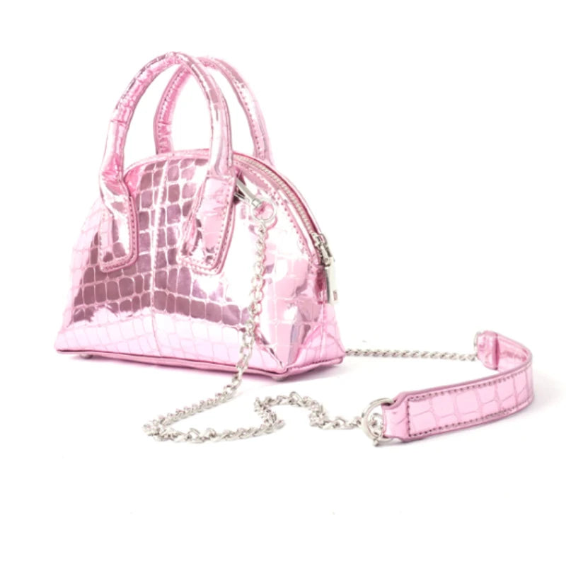 Patent Leather Women Handbag Chain Shell Bag Single Shoulder Messenger Bag