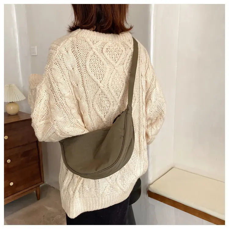 Nylon Hobos Shoulder Bag Women's Travel Handbag