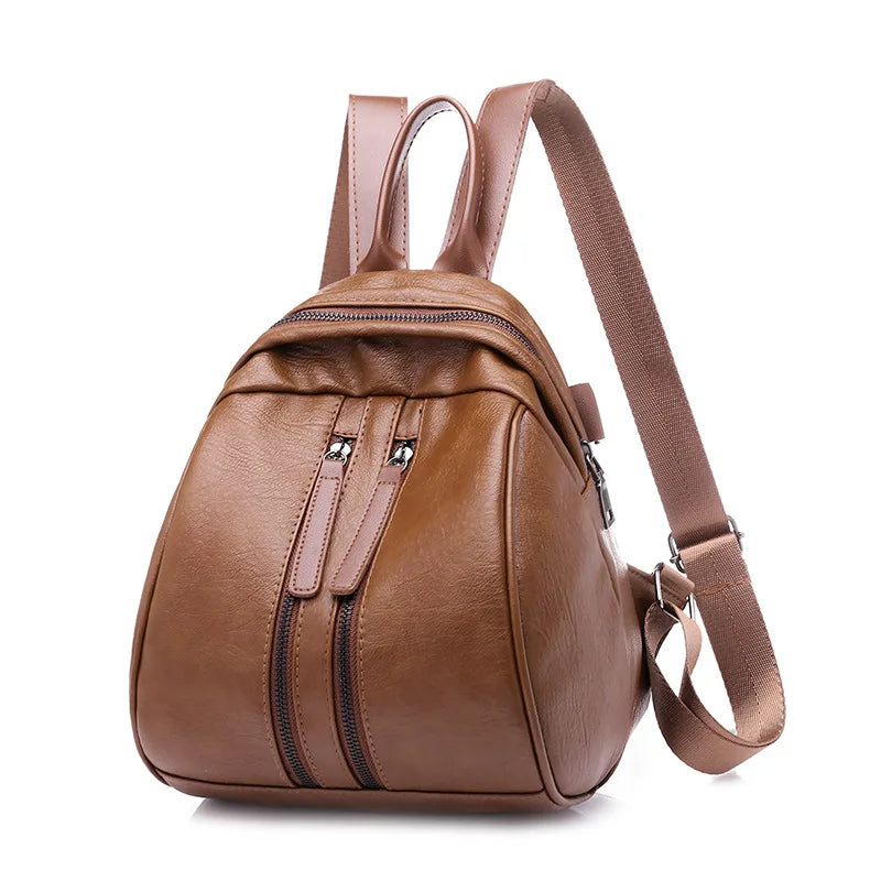 Fall Style Pu One-shoulder Backpack Female