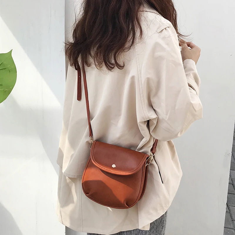 Women PU Leather Mini Shoulder Bag Crossbody Messenger Handbag