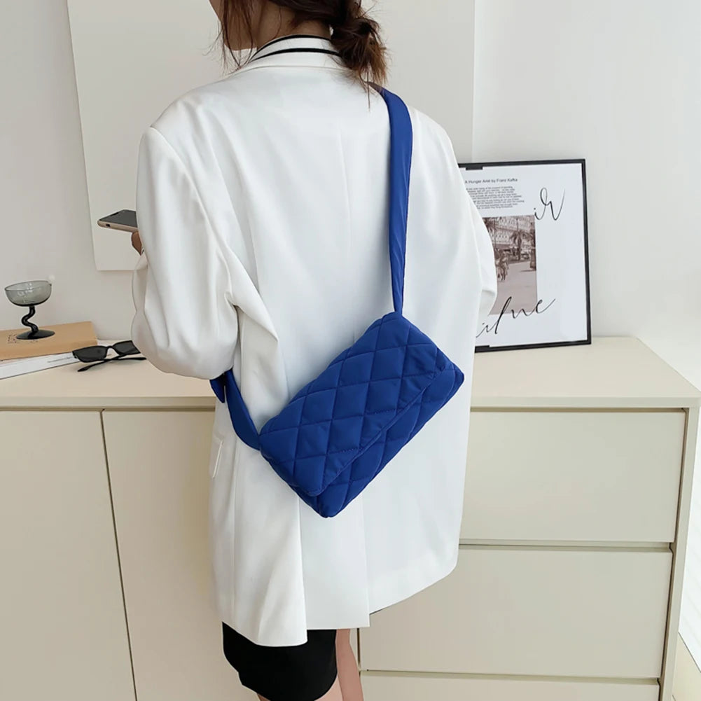Women's Nylon Crossbody Messenger Handbag for Travel and Shopping