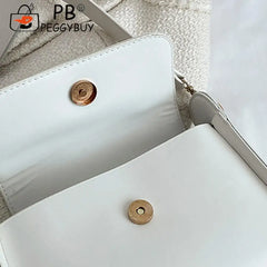 Female Square Armpit Bags Small Pure Shopping Underarm Bag