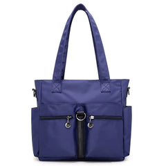 Large Capacity Waterproof Nylon Shoulder Bag for Women