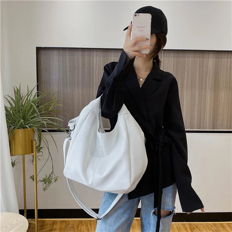 Large Capacity Half Moon Crossbody Bag for Women