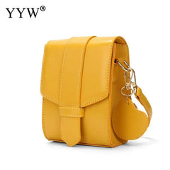 Small Square Shoulder Bag with Wide Strap for Women