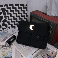 Moon Large Capacity Messenger Handbags Casual Ulzzang Women's Shoulder Bags