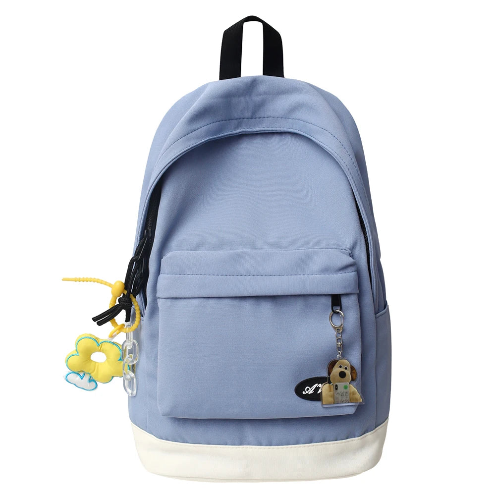 Nylon Backpack Large Capacity Casual College Backpack