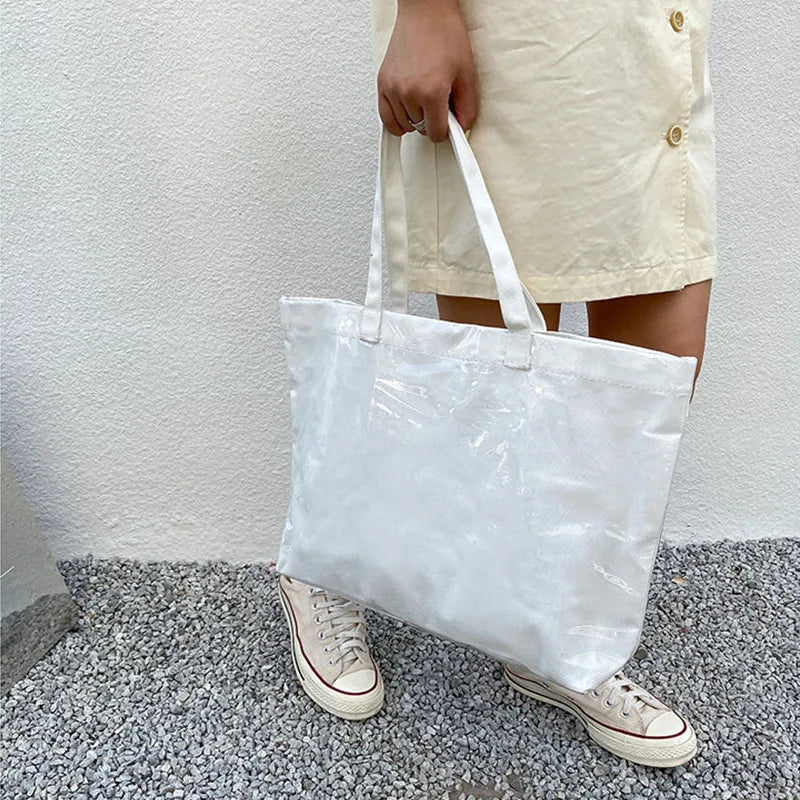 Nylon Transparent Large Capacity Women's Bag Waterproof Shoulder Bag